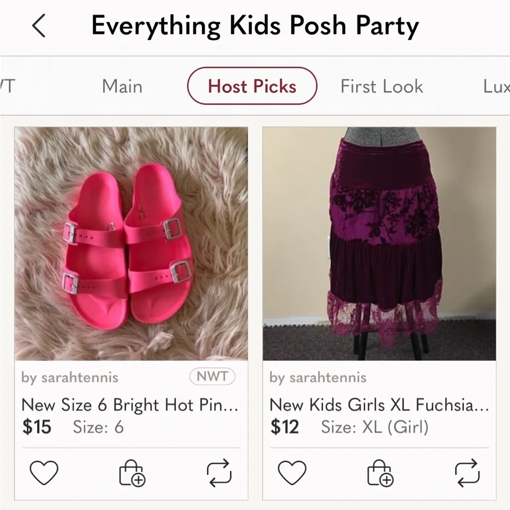 🎉HP🎉 New Size 6 Bright Hot Pink Slide Two Strap Buckle Sandals